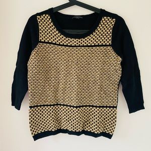 Black & Beige Sweater